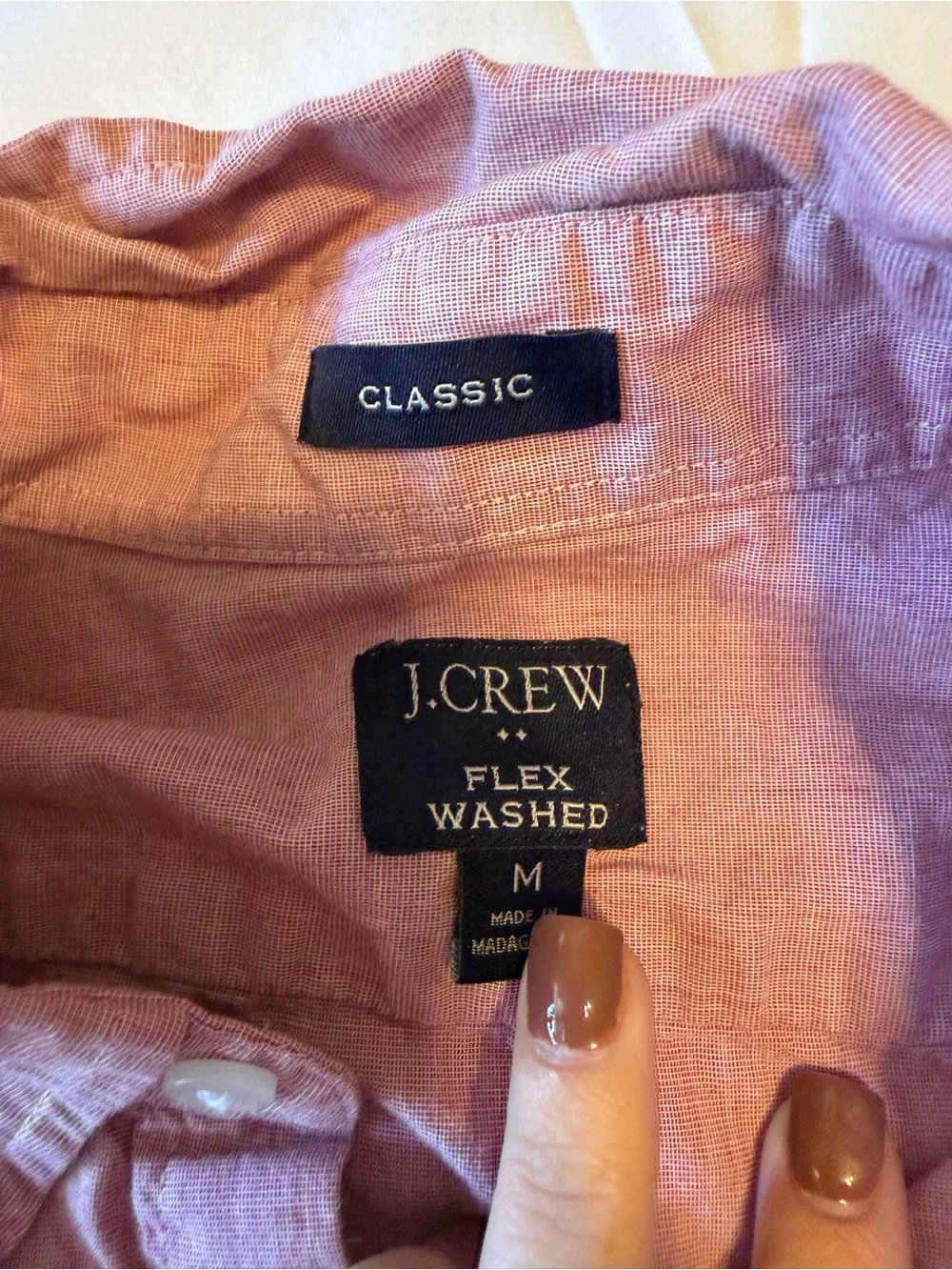 J. Crew Men's Button-Down Shirt in Rust